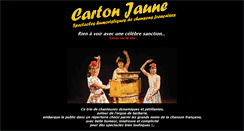 Desktop Screenshot of cartonjaune.fr